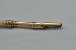 Rare Vintage Solid Gold Unmarked Bramah Style Clip Mechanism Dip Fountain Pen 6