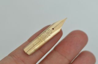 Lovely Rare 313 Mabie Todd & Co York Dip Fountain Pen Huge 14ct Gold 7 Nib 7