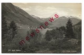 Skei Jølster,  Norway Vintage Real Photo Postcard 25p