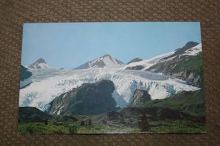 Vintage Postcard Worthington Glacier On The Richardson Highway,  Alaska