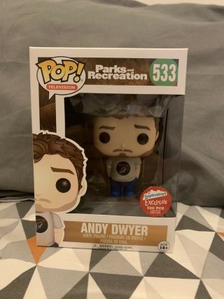 Funko Pop Television Parks and Recreation 533 Andy Dwyer (mouse rat) VERY RARE 2