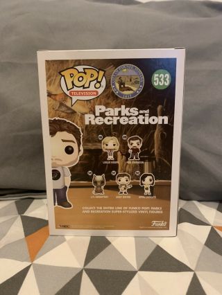 Funko Pop Television Parks and Recreation 533 Andy Dwyer (mouse rat) VERY RARE 6