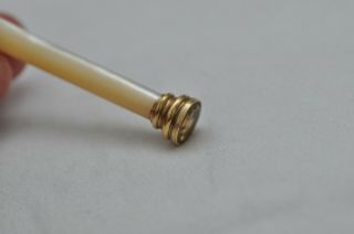 Rare Vintage Gold & Pearl G Riddle London Dip Fountain Pen - Strange Mechanism 2