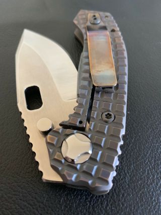 Trouble Blades LIL MOFO Frag Pattern Strider SnG CRU - WEAR Rare Custom Knife 3