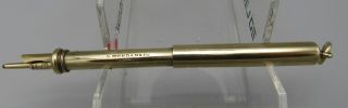 Mordan Late 19th C Gold Cased Extending Propelling Pencil And Dip Pen Nib Holder