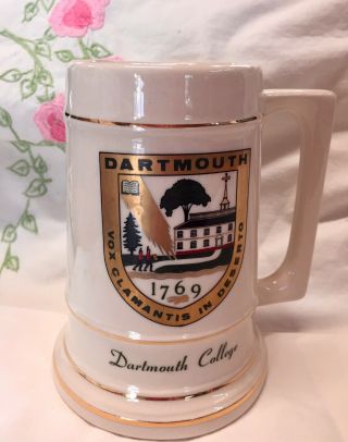 Vintage Stein Dartmouth College University Mug Tankard