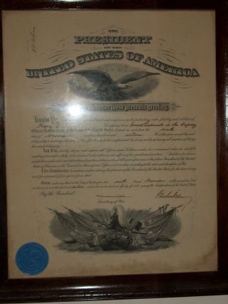 Woodrow Wilson 1916 Document Signed As President - Great Military Appointment
