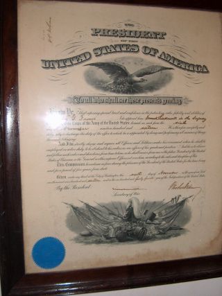 Woodrow Wilson 1916 Document Signed as President - Great Military Appointment 2