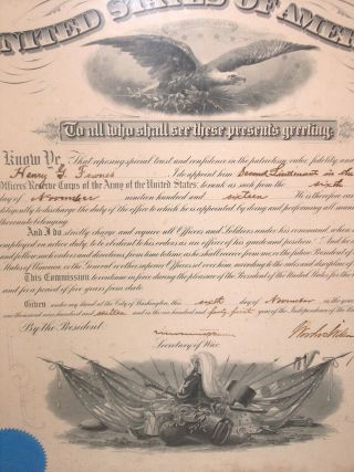 Woodrow Wilson 1916 Document Signed as President - Great Military Appointment 4