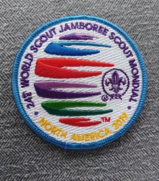2019 World Scout Jamboree Cmt / Adult Participant Patch Blue Border