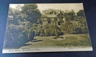 Antique Postcard " Rydal Mount,  Wordsworth 