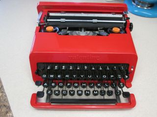 Olivetti Valentine Portable Typewriter Mid Century Icon Moma Sottsass