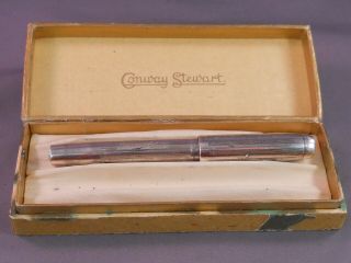 Conway Stewart Silver Vest Pocket Fountain Pen - - - Flexible Medium
