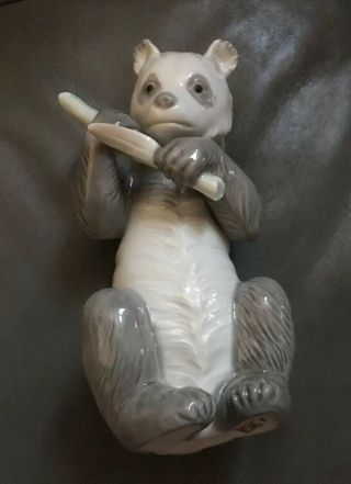 Vintage Nao Lladro Panda Bear Figurine Glazed Retired 1979 6.  5”