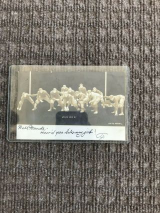 Penn State University Psu Football Team 1906 Real Photo Postcard Rppc Exc Cond