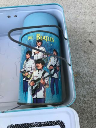Vintage 1965 Beatles Lunch Box Lunchbox and Thermos 7