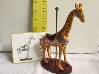 Franklin Porcelain Stately Carousel Giraffe – Treasury Of Carousel Art 1988