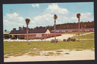 Old Vintage Lazy Lodge Motel Lake City Florida Fl Postcard