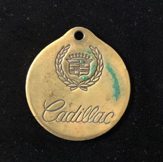 Vintage Cadillac Key Fob Solid Brass