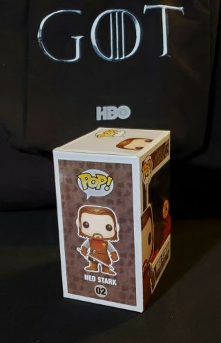 Game of Thrones FUNKO Pop NED STARK 02 (HEADLESS) SDCC 2013 Exclusive w/ Case 5
