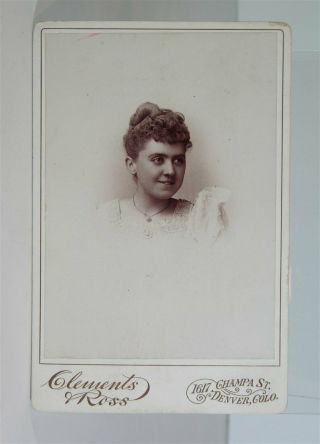 1890s Buffalo Bill Cody Cabinet Card Photo Of His Young Daughter Arta