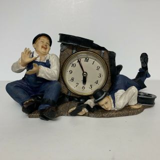 Laurel And Hardy Clock Quartz Vintage