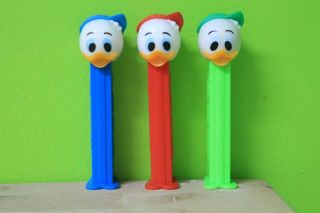 Duck Tales Nephews Pez Set (huey,  Dewey,  Louie)