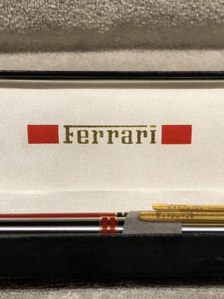 Vintage Ferrari Formula By Cartier 2 Pen And Box With Papers 10