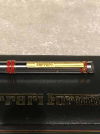 Vintage Ferrari Formula By Cartier 2 Pen And Box With Papers 3