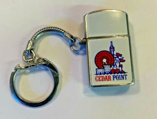 Vintage Cedar Point Souvenir Mini Lighter Keychain Amusement Park Japan Travel
