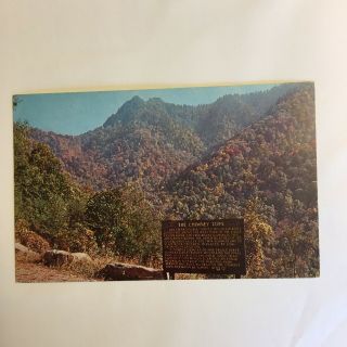 The Chimney Tops The Great Smoky Mountains National Park Unposted Postcard