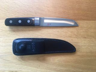 Al Mar Tanto Fixed Blade Knife,  Embossed Sheath,  Japan,  Vintage,  Rare