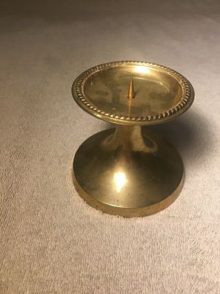 ORNATE SOLID BRASS CANDLE HOLDER MADE IN INDIA 3