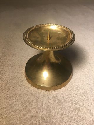 ORNATE SOLID BRASS CANDLE HOLDER MADE IN INDIA 4
