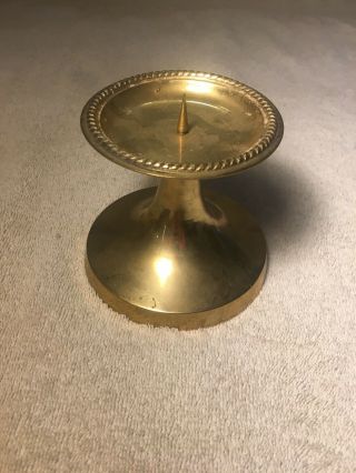 ORNATE SOLID BRASS CANDLE HOLDER MADE IN INDIA 5