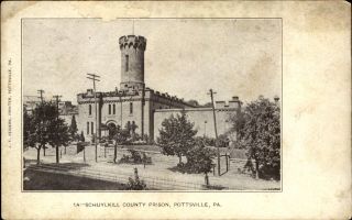 Schuylkill County Prison Pottsville Pennsylvania Udb C1905