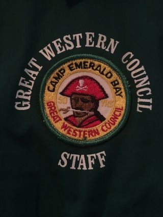 Bsa Great Western Council Camp Emerald Bay 1975 50 Years Staff Xl Jacket
