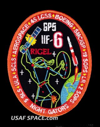 Gps Iif 6 - Rigel - Delta Iv Launch Ula Boeing Usaf Satellite Space Patch