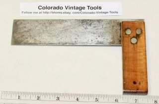 6” Henry Disston & Sons (philad’a Usa) Try Square Hand Tool / $4 Ships / Delta88