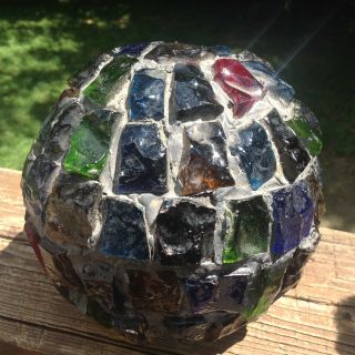 Vintage leaded glass chunky jewel 7 