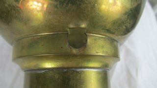 RARE Antique HITCHCOCK Clockwork Mechanical Kerosene Oil Lamp 1800 ' s patent 6
