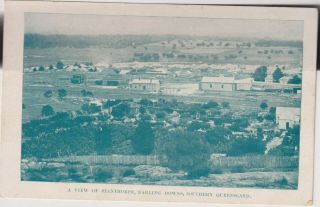 Vintage Postcard Q.  I.  T.  Bureau " A View Of Stanthorpe Darling Downs " Qld