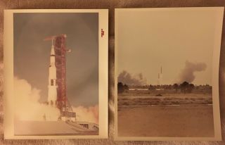 Apollo 11 Red Number Launch Photos Vintage Nasa