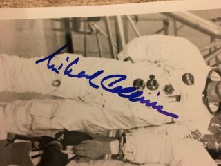 Apollo 11 Buzz Aldrin & Michael Collins Signed Crew Photo Vintage NASA 2
