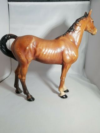 Vintage Antique Cast Iron Horse Door Stop Statue Figure 12 " ×10 1/12 " ×3 (l×h×w)