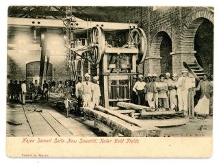 1906 India Postcard Of Hajee Ismail Saits Sawmill In Kolar Gold Fields
