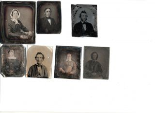 Set of 22 daguerreotype photographs.  Various sizes.  NO FRAMES or boxes 2