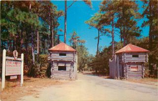 Std Chrome Postcard Nc F188 Fort Raleigh Manteo Virginia Dare The Lost Colony