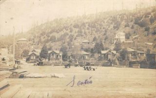 Rppc Scotia,  Ca Humboldt County Baker Studio Photo 1910? Vintage Postcard