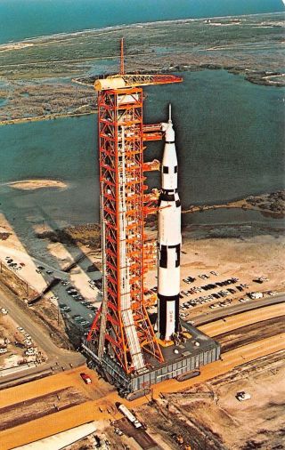 Q22 - 8785,  Aerial View,  Kennedy Space Center,  Nasa,  Fl. ,  Postcard.